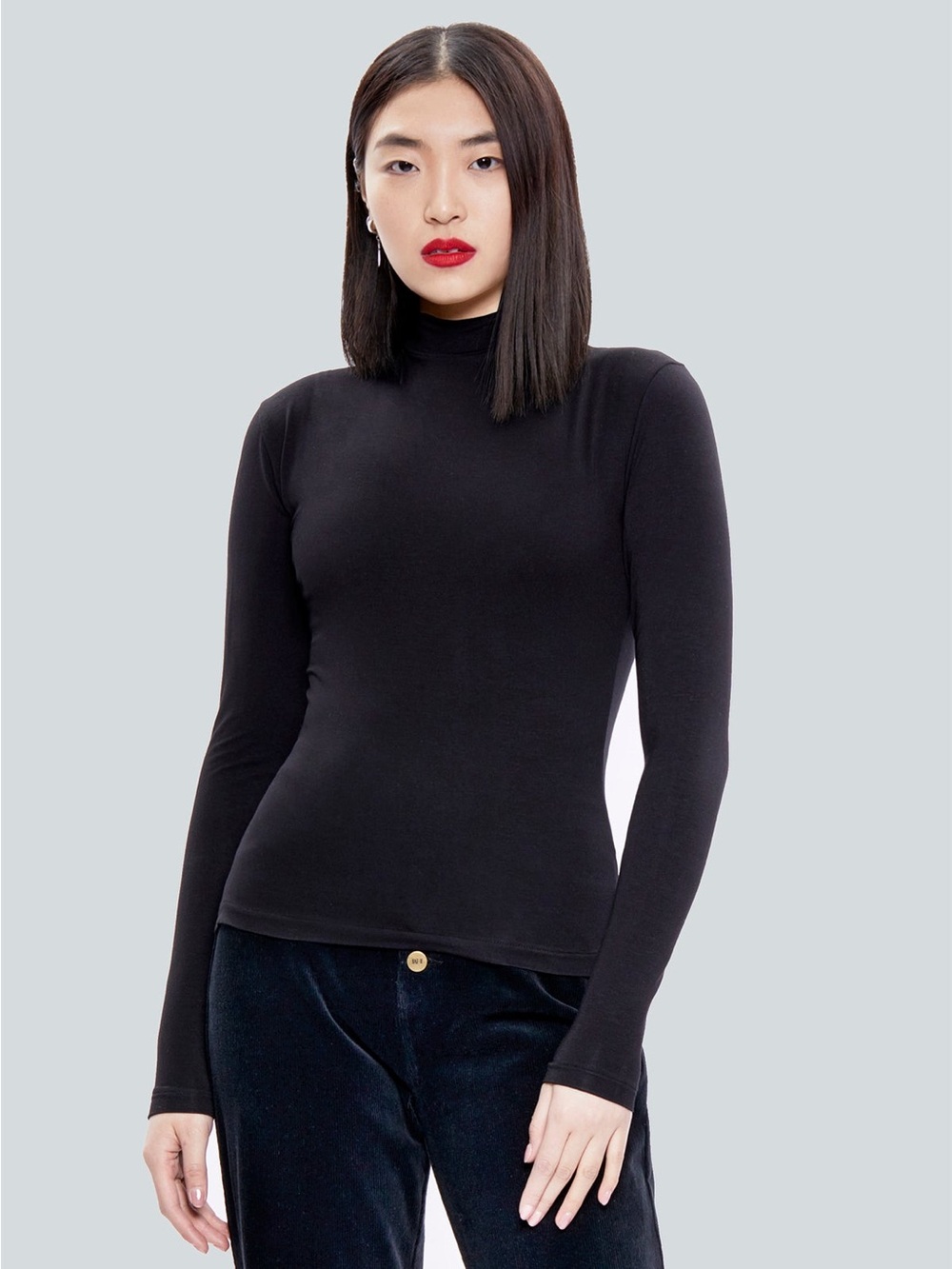 The HM (Hilary MacMillan) Long Sleeve Mock Neck, size 1X